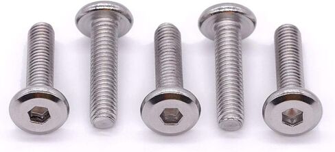 M6-1.0 x 25mm (25 PCS) Hex Socket Head Cap Screws Furniture Screws, 304 Stainless Steel 18-8, Round Head Connector Screws for Furniture,Binding Screws in Saudi Arabia