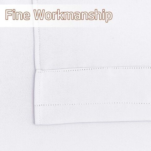 NICETOWN Bathroom Window Curtains - Rod Pocket Blackout Curtains Small Window Short Drapes for Kitchen Bedroom Living Room Kids Nursery Room RV, W29 x L30 inch per Panel, Pure White, 2 Panels in Saudi Arabia