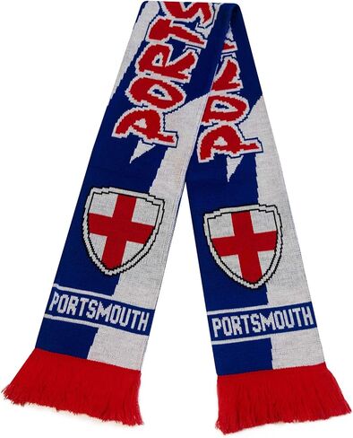 وشاح بورتسموث | وشاح مشجعي كرة القدم | نسيج أكريليك فاخر in Kuwait