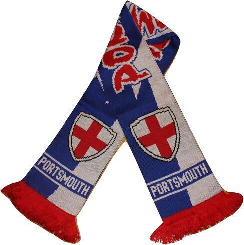 وشاح بورتسموث | وشاح مشجعي كرة القدم | نسيج أكريليك فاخر in Kuwait