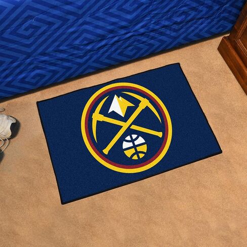FANMATS 11905 Denver Nuggets Starter Mat Accent Rug - 19in. x 30in. | Sports Fan Home Decor Rug and Tailgating Mat in Saudi Arabia