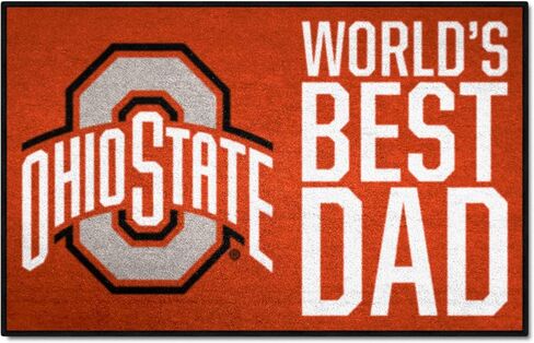 سجادة FANMATS 18190 Ohio State Buckeyes Starter Mat - 19 بوصة. × 30 بوصة. | سجادة ديكور المنزل لمحبي الرياضة وبساط خلفي أفضل سجادة للمبتدئين في العالم in Saudi Arabia