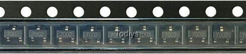 Todiys New 100Pcs for 2N7002 60V 115mA SOT-23 N-Channel Mosfet Transistor 7002 in Saudi Arabia