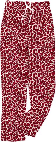 Cromoncent Women's Plush Pajama Pants with Drawstring Fuzzy Flannel Pj Lounge Bottoms Sleepwear in Saudi Arabia