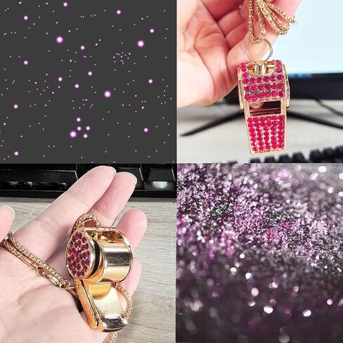 صافرة، صافرة كريستال معدنية من حجر الراين، صافرة لامعة مع سلسلة مفاتيح للحكام والمدربين in Kuwait