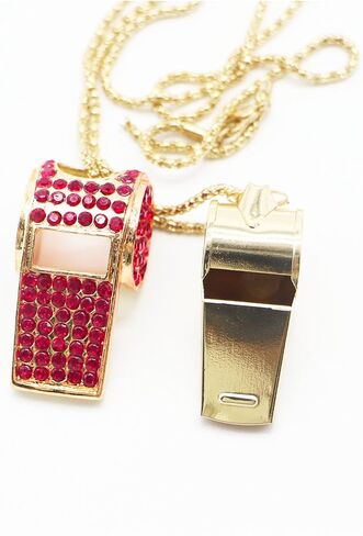 صافرة، صافرة كريستال معدنية من حجر الراين، صافرة لامعة مع سلسلة مفاتيح للحكام والمدربين in Kuwait