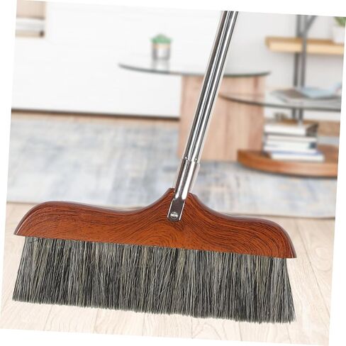 Horsetail Broom Home Cleaning Device Reusable Broom Bathroom Cleaning Device Cleaning Brush Garbage Sweeping Tool Floor Wiper Stable Broom Long Handle Cleaning Broom in Saudi Arabia