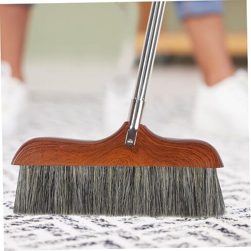 Horsetail Broom Home Cleaning Device Reusable Broom Bathroom Cleaning Device Cleaning Brush Garbage Sweeping Tool Floor Wiper Stable Broom Long Handle Cleaning Broom in Saudi Arabia