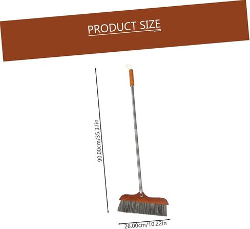 Horsetail Broom Home Cleaning Device Reusable Broom Bathroom Cleaning Device Cleaning Brush Garbage Sweeping Tool Floor Wiper Stable Broom Long Handle Cleaning Broom in Saudi Arabia