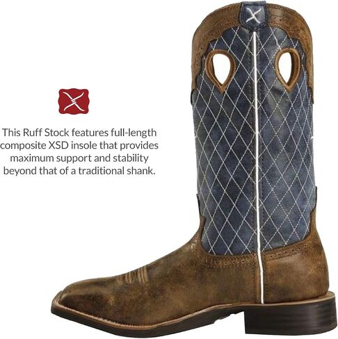 Twisted X Mens Ruff Stock Western Boot in Kuwait