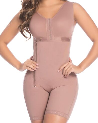 DPRADA Fajas 11215 Full Body Shaper Post Surgery Abdomen Compression Garment with Bra in Saudi Arabia