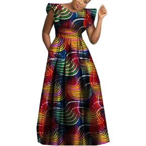 African Traditional Dresses for Women Plus Size Dashiki Print Clothes Ankara Dress