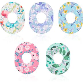 25pcs Sensor Covers for Dexcom G7, Waterproof Overpatches Flower Pattern Patches Tape Adhesive Stickers, Sensor Shield Guard Sensor Over Patches Accessories