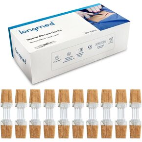 Emergency Wound Closure Device 10 Pcs Zip Stitch Wound Closure Strips Laceration Kit Sutures Bandaids for Wounds Repair without Sew Quick Clot First Aid Wound Care for Outdoor Hiking