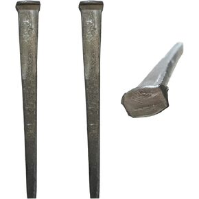 1.5"- CUT COMMON NAILS - Metallic Color - Antique rustic restoration accent nails for hanging, furniture, cabins, shutters & flooring – Decorative clavos nails – Distinct SQUARE HEAD Nail – 1.5 in