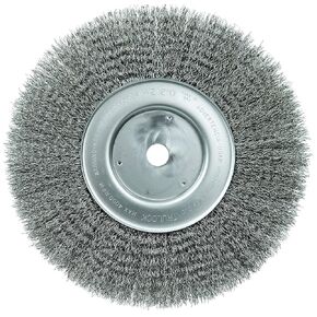 Weiler 01238 10" Narrow Face Crimped Wire Wheel, 0.0104" Steel Fill, 3/4" Arbor Hole, Made in The USA (Pack of 2)