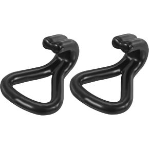 MECCANIXITY Ratchet Double J Strap Hook Load 1763 Lbs for 1" Tie Down Strap Webbing Car Truck Trailer Pack of 2