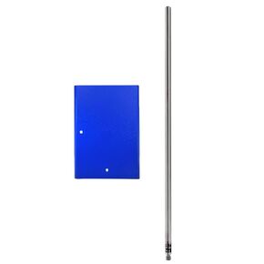 EISCO Rectangular Retort Base & Rod Set - 12.5"x8" Base, 39.5" Rod - 12mm Diameter Rod