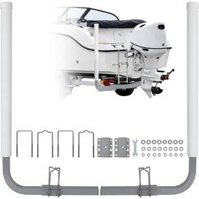 2PCS Boat Trailer Guide, 40"-60" Adjustable Design Trailer Guide Poles, Rustproof Galvanized Steel Trailer Guide, Trailer Guides with PVC Pipes