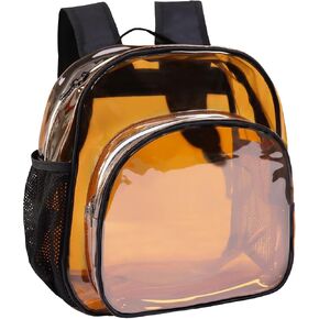 KUI WAN Clear Backpack Stadium Approved 12x12x6 Small Clear Backpack for Concert,Work,Festival,Security,Stadium