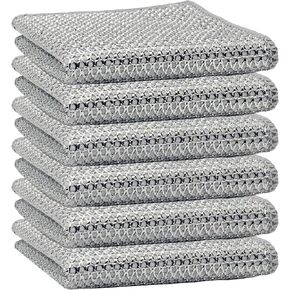 Non Scratch Wire Dishcloth Wet and Dry Dishwashing Rag Scrub Scratch Sponges Kitchen Dish TowelsTableware Scrubber Bathroom Doors and Windows Cleaning Cloths Travel Household Cleaning Supplies Tools