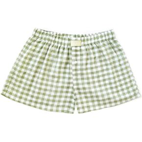 Women Sexy Pajama Shorts Y2k Side Split Ruched Elastic Lounge Boyshorts Pants Stretch Pj Shorts Bottoms Sleepwear