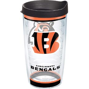 Tervis NFL Cincinnati Bengals - Tradition Made in USA Double Walled Insulated Tumbler Travel Cup Keeps Drinks Cold & Hot, 16oz, Classic