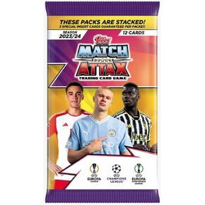 2023-24 Topps Match Attax UEFA Champions League Cards Packet (12 Cards Each), UCLMA23-2301