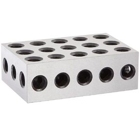 Fowler 52-439-031-0, Steel 1-2-3 Blocks Set of 2 with 31 Holes