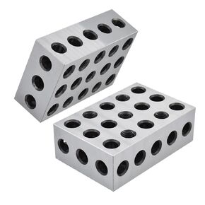 LABLT Parallel Block Set 1 x 2 x 3 Inch Blocks 23 Holes 0.0003 Inch Machinist Replement for Milling Machine