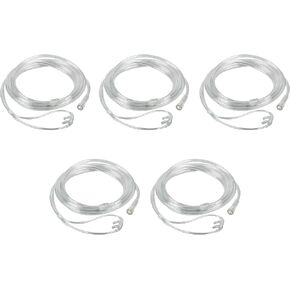 7 Foot Oxygen Nasal Cannula - 5 Pack Soft Fit Cannulas for Oxygen - Standard Kink Resistant Lightweight Oxygen Tubing Cannula