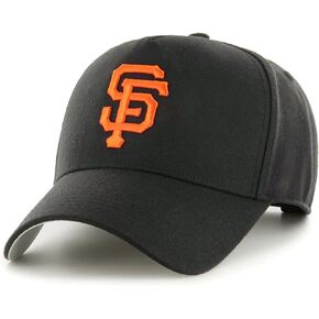 Officially Licensed San Francisco Baseball MVP Black Hat Adjustable Embroidered Classic Team Logo Structured Cap