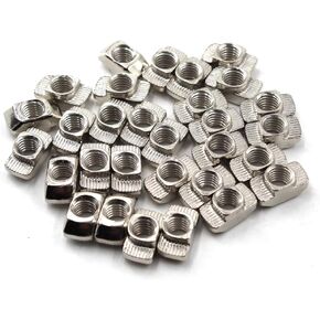 M3 T Nut Nickel Plated Carbon Steel T Slot Nut for 4040 Aluminum Extrusion European Standard