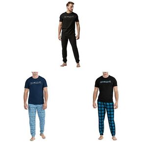 papi Pajamas Short Sleeve Top and Long Pj Bottoms Lounge Pants Boys Men Loungewear Set