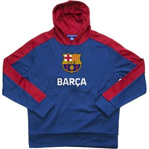 Icon Sports FC Barcelona Officially Licensed Youth Boys Hooded Sweatshirt in Yellow