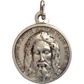 LOT OF 3 (THREE) HOLY FACE SHROUD OF JESUS CHRIST MEDALS - THE PATRON SAINTS MEDALS - 100% MADE IN ITALY