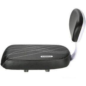 1pc Bicycle Back Seat Bike Seat with Backrest Backseat Accessory Rear Seat with Backrest Stable Rear Seat Backrest Seat Bike Rear Seat