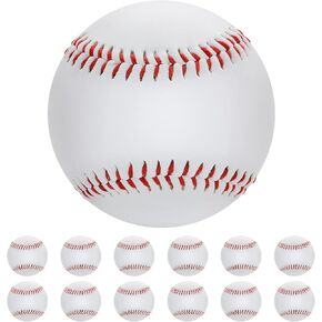 Soft Baseballs 12 Pack, Tball Balls 9 Inch for Kids Youth, Teeball Safety Baseball for Catching, Throwing, Pitching, Hitting, Batting Practice