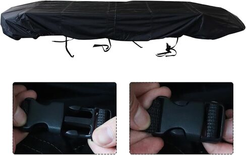 Boat Cover Replacement for Jon Boats 14ft Heavy Duty Marine Grade Trailerable Black in Saudi Arabia