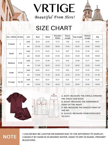 Vrtige Women's Satin Pajamas Set Short Sleeve Button Down Top With Shorts PJs Set Sleepwear in Kuwait