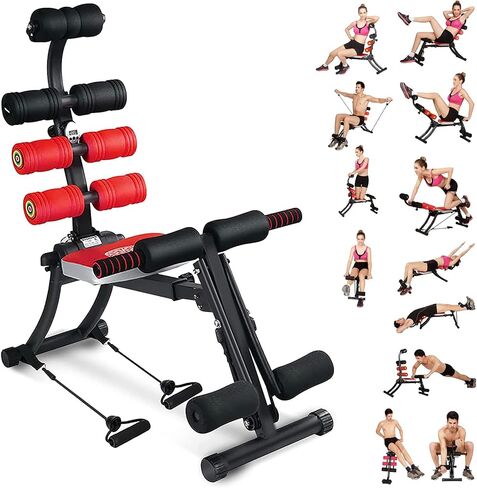 BODY RHYTHM 22 in 1 Wonder Master Core & Abdominal Workout Equipment, Foldable & Adjustable Rowing Machine, Core Strength Training& Abdominal Exercise Trainers with 22 Ways to Exercise for Home Gym. in Saudi Arabia