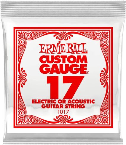 Ernie Ball .017 سلسلة جيتار كهربائية أو صوتية من الفولاذ العادي in Saudi Arabia