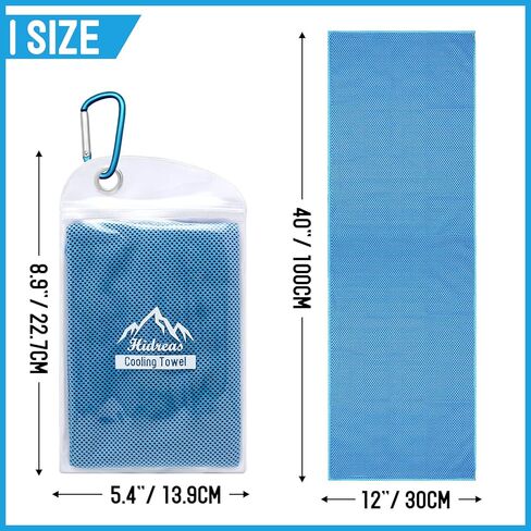 4 Pack Cooling Towels for Neck and Face Camping Cooling Towel Cold Towels Cool Towels for Sports, Yoga, Running, Workout, Camping, Fitness & More Activities Instant Cooling Relief(40"x12") in Kuwait