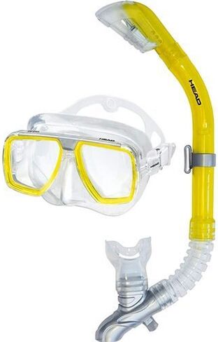 Mares Head Tarpon/Barracuda Mask-Snorkel Combo - Clear/Yellow in Saudi Arabia
