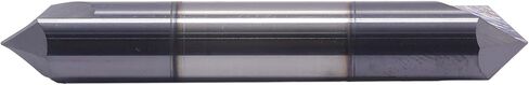 BestParts High Performance Solid Carbide End Mill, Chamfer Mill - Double End - AlTiN coated, 2 Flute, 90° Chamfer Angle, 3/8" Cutting Diameter, 3/8" Shank Diameter, 2-1/2" Overall Length in Saudi Arabia