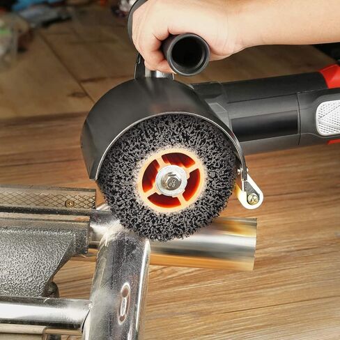 115x100 مللي متر سلك رسم تلميع عجلات التلميع بولي قطاع قرص كشط عجلة الأسطوانة عجلة نظيفة إزالة الطلاء الصدأ الأكسدة in Kuwait