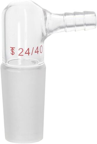 Bent Inlet Adapter, 24/40 Inner Joint and Hose Lab Instruments & Equipment Heavy Duty Gas Adapter, Suction Head Vacuum Adapter for Laboratory Lab Supply in Saudi Arabia
