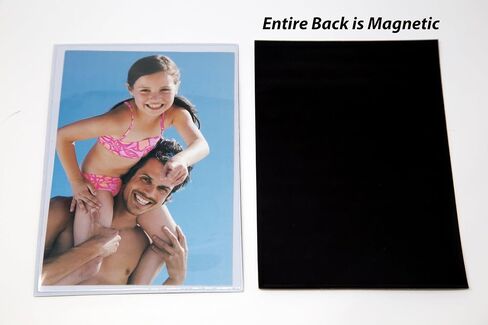 إطارات صور مغناطيسية للثلاجة - 3 إطارات صور مقاس 4 × 6 بوصة - إطارات مغناطيسية شفافة للثلاجة، الخزانة، إطارات صور أكريليك مقاس 4 × 6 in Saudi Arabia
