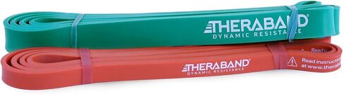 THERABAND High Resistance Bands, Set of 4 Elastic Super Bands for Improving Flexibility, Injury Rehab, & Full Body Workouts, Heavy Duty Stretch Bands for Exercise, Light, Medium, Heavy, X-Heavy Bands in Saudi Arabia