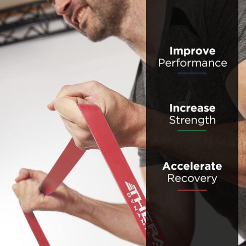 THERABAND High Resistance Bands, Set of 4 Elastic Super Bands for Improving Flexibility, Injury Rehab, & Full Body Workouts, Heavy Duty Stretch Bands for Exercise, Light, Medium, Heavy, X-Heavy Bands in Saudi Arabia